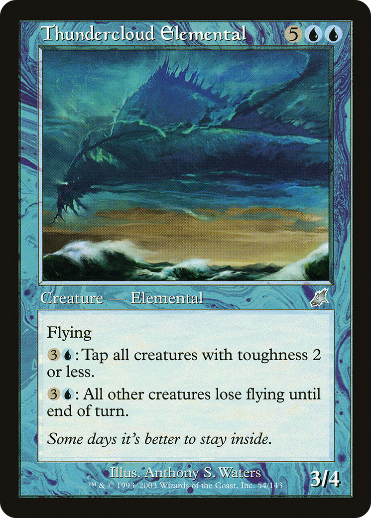 Thundercloud Elemental (SCG-054) - Scourge Foil - Premium MTG Single from Wizards of the Coast - Just $0.60! Shop now at Game Crave Tournament Store