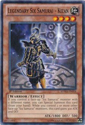 Legendary Six Samurai - Kizan (SDWA-EN016) - Structure Deck: Samurai Warlords 1st Edition - Premium Yugioh Single from Konami - Just $1.85! Shop now at Game Crave Tournament Store
