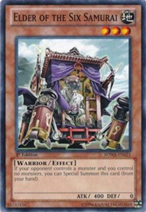Elder of the Six Samurai (SDWA-EN021) - Structure Deck: Samurai Warlords 1st Edition - Premium Yugioh Single from Konami - Just $0.25! Shop now at Game Crave Tournament Store