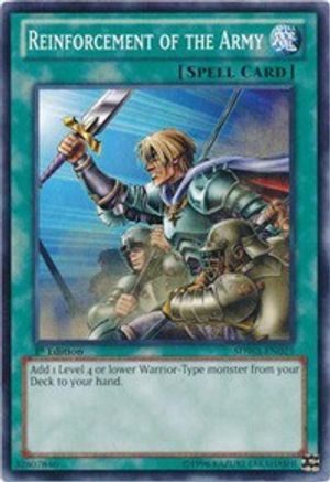 Reinforcement of the Army (SDWA-EN025) - Structure Deck: Samurai Warlords 1st Edition - Premium Yugioh Single from Konami - Just $0.25! Shop now at Game Crave Tournament Store