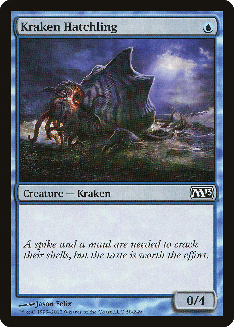 Kraken Hatchling (M13-058) - Magic 2013 Foil - Premium MTG Single from Wizards of the Coast - Just $0.25! Shop now at Game Crave Tournament Store