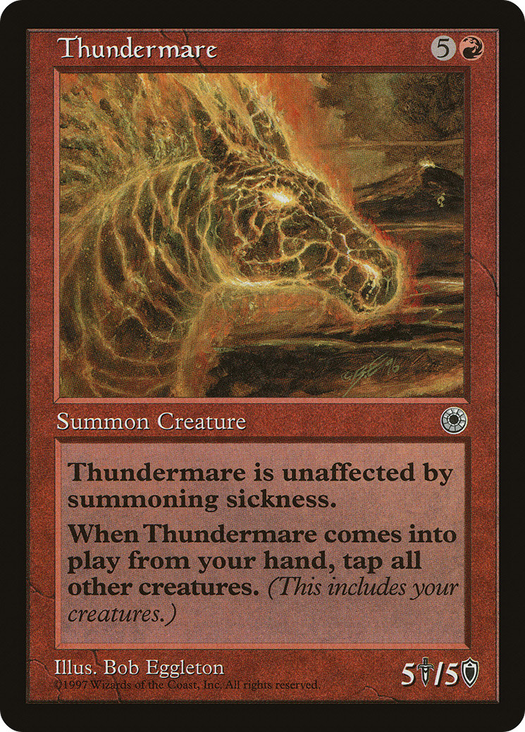 Thundermare (POR-152) - Portal - Premium MTG Single from Wizards of the Coast - Just $0.30! Shop now at Game Crave Tournament Store