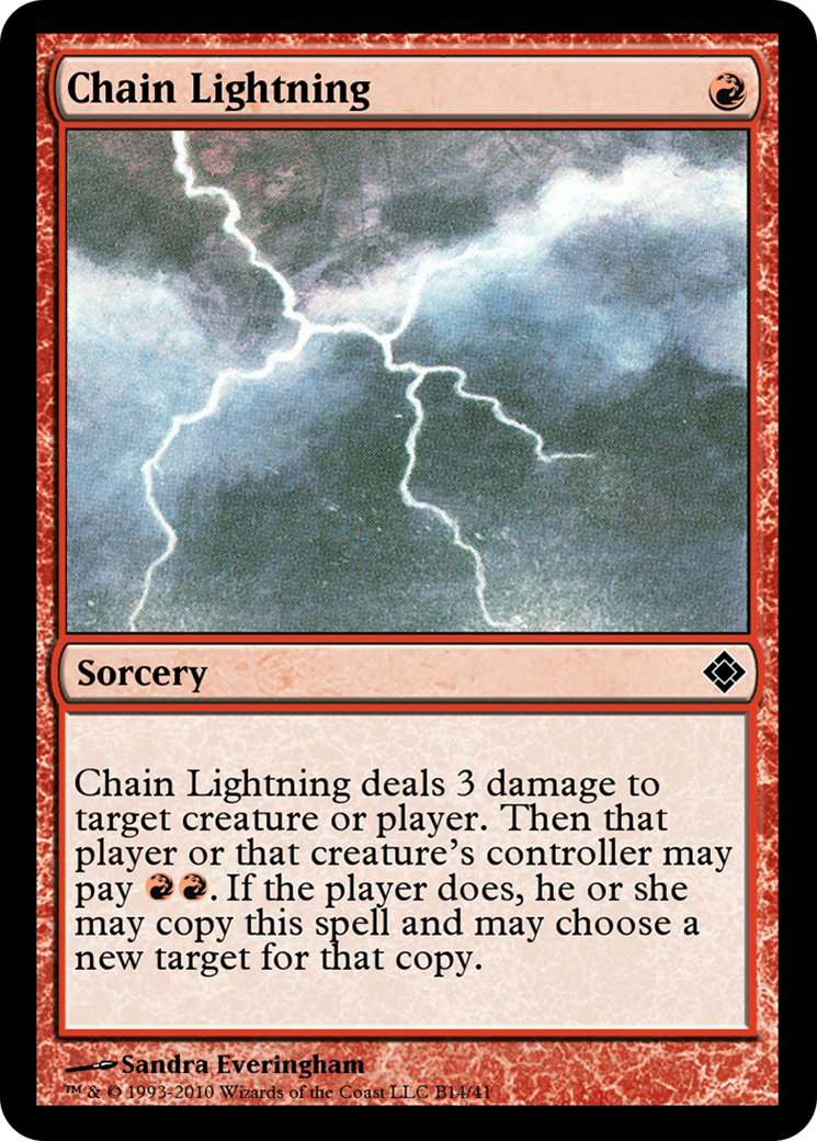 Chain Lightning (TD0-B14) - Magic Online Theme Decks - Premium MTG Single from Wizards of the Coast - Just $0! Shop now at Game Crave Tournament Store