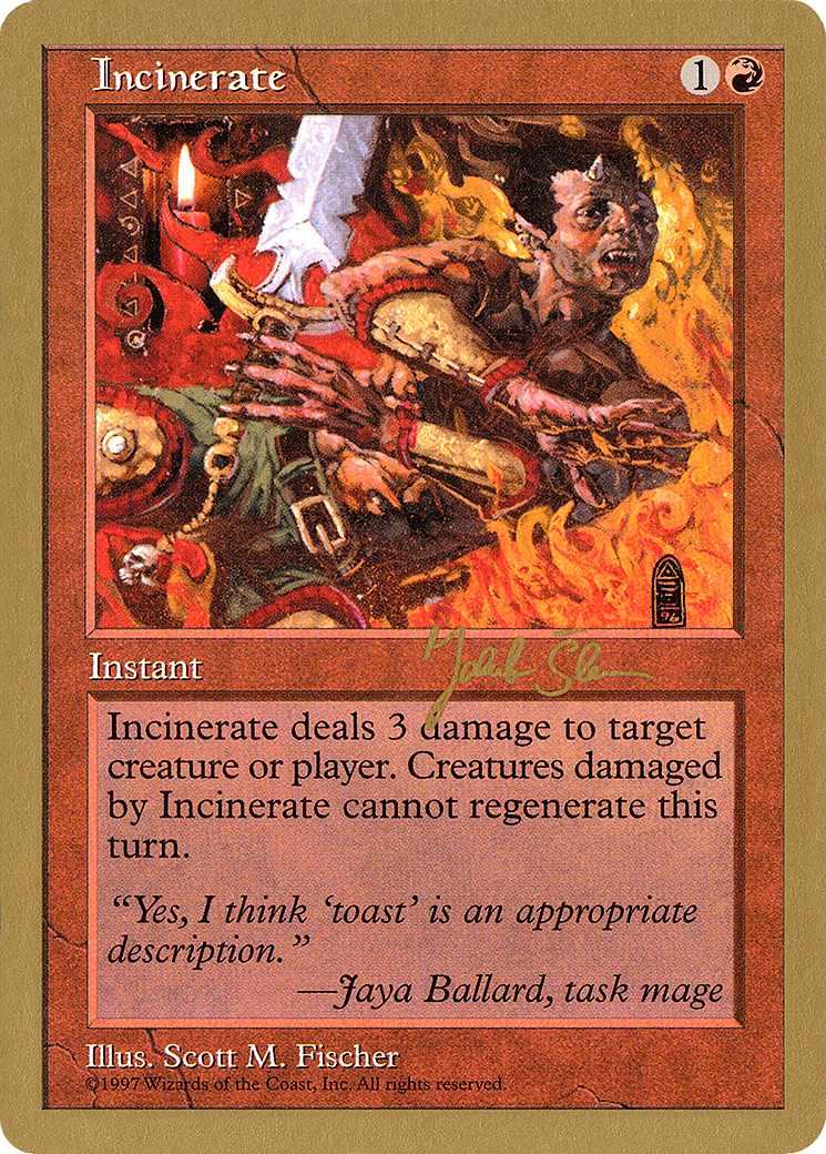 Incinerate (WC97-JS242) - World Championship Decks 1997 - Premium MTG Single from Wizards of the Coast - Just $0.36! Shop now at Game Crave Tournament Store