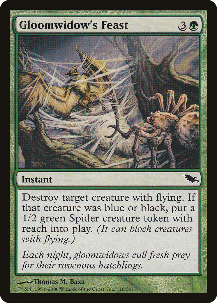 Gloomwidow's Feast (SHM-118) - Shadowmoor - Premium MTG Single from Wizards of the Coast - Just $0.08! Shop now at Game Crave Tournament Store