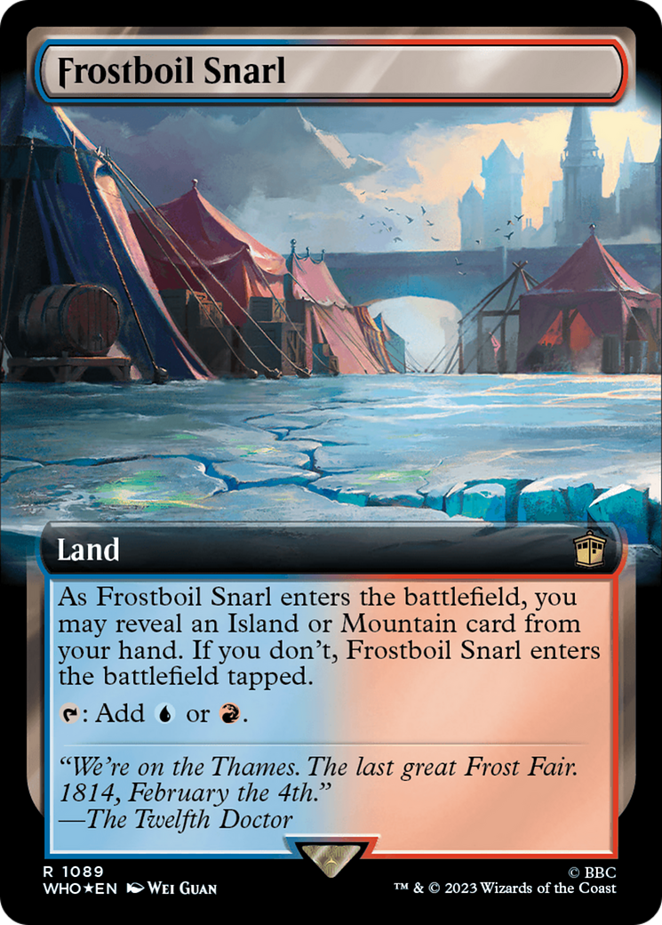 Frostboil Snarl (WHO-1089) - Doctor Who: (Extended Art) Foil - Premium MTG Single from Wizards of the Coast - Just $0.32! Shop now at Game Crave Tournament Store