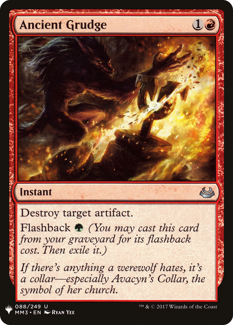 Ancient Grudge (MB1-838) - Mystery Booster - Premium MTG Single from Wizards of the Coast - Just $0.25! Shop now at Game Crave Tournament Store