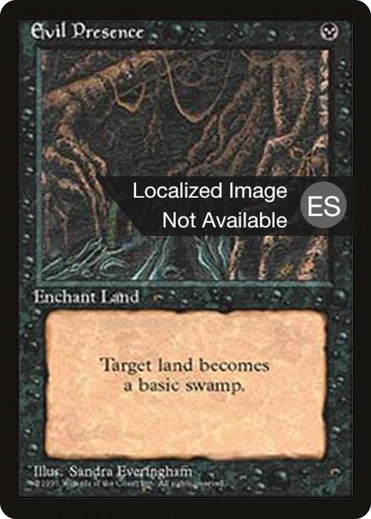 Evil Presence (4BB-136) - Fourth Edition Foreign Black Border - Premium MTG Single from Wizards of the Coast - Just $0.41! Shop now at Game Crave Tournament Store