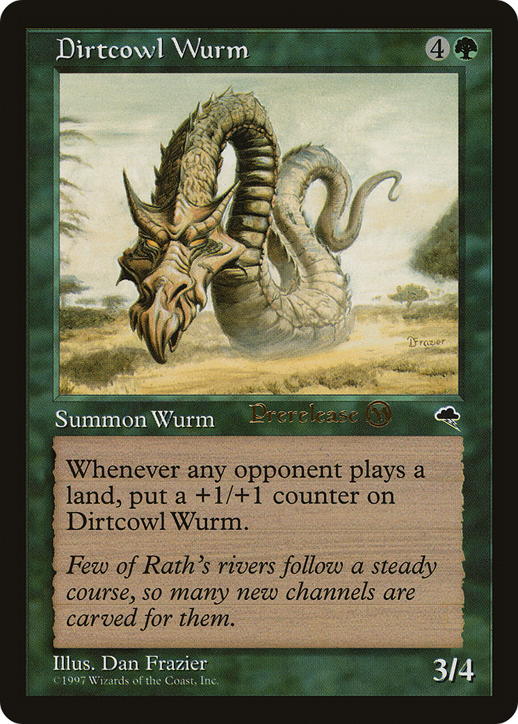 Dirtcowl Wurm (PTMP-221) - Tempest Promos - Premium MTG Single from Wizards of the Coast - Just $8.22! Shop now at Game Crave Tournament Store