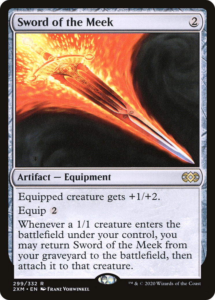 Sword of the Meek (2XM-299) - Double Masters Foil - Premium MTG Single from Wizards of the Coast - Just $0.33! Shop now at Game Crave Tournament Store