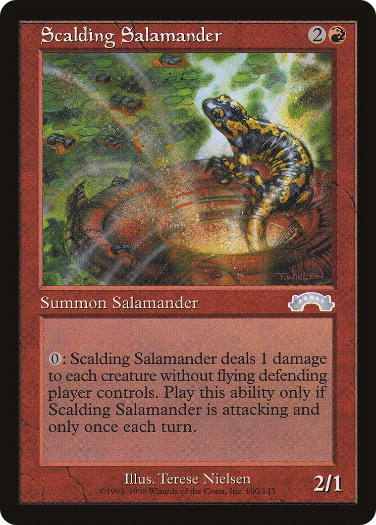 Scalding Salamander (EXO-100) - Exodus - Premium MTG Single from Wizards of the Coast - Just $0.08! Shop now at Game Crave Tournament Store