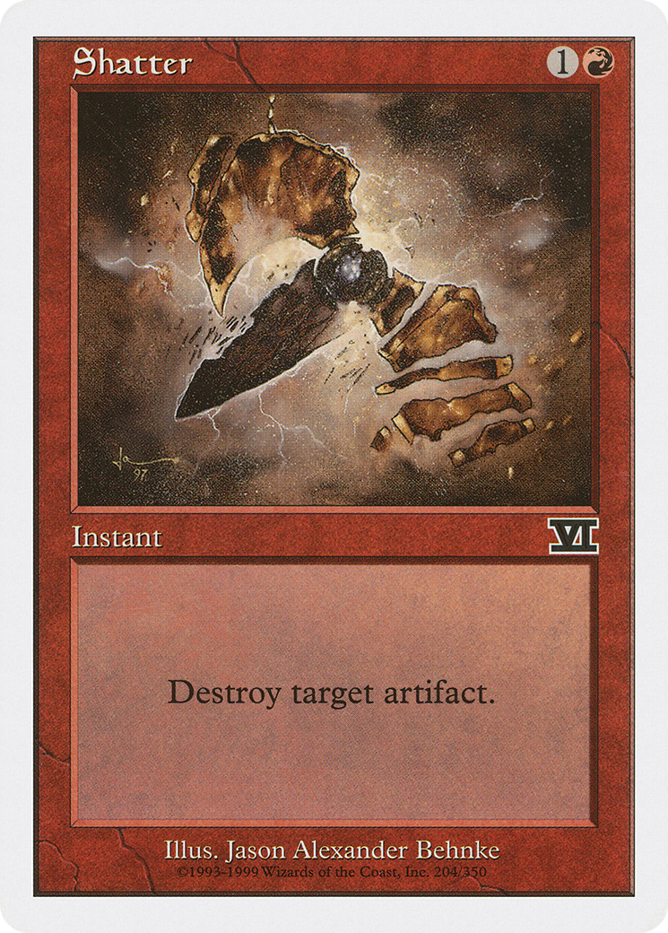 Shatter (6ED-204) - Classic Sixth Edition - Premium MTG Single from Wizards of the Coast - Just $0.25! Shop now at Game Crave Tournament Store