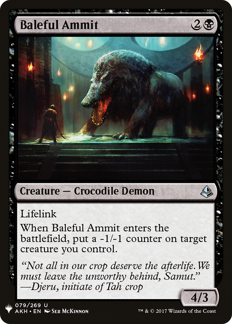 Baleful Ammit (MB1-569) - Mystery Booster - Premium MTG Single from Wizards of the Coast - Just $0.25! Shop now at Game Crave Tournament Store