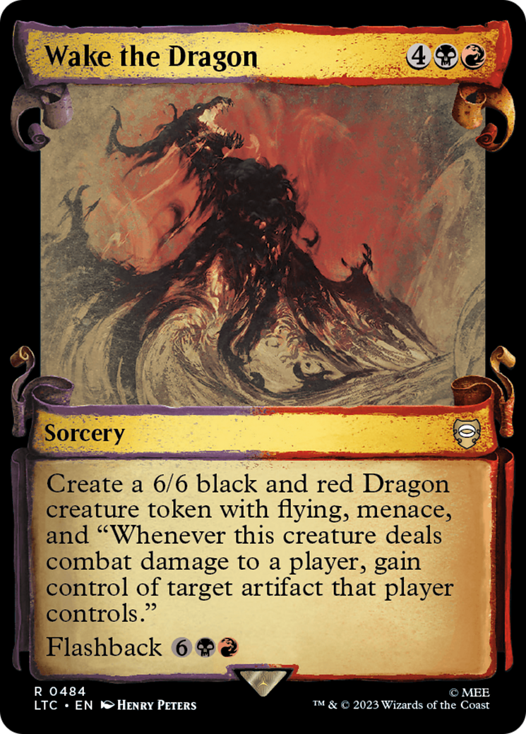 Wake the Dragon (LTC-484) - Tales of Middle-earth Commander: (Showcase) - Premium MTG Single from Wizards of the Coast - Just $0.31! Shop now at Game Crave Tournament Store