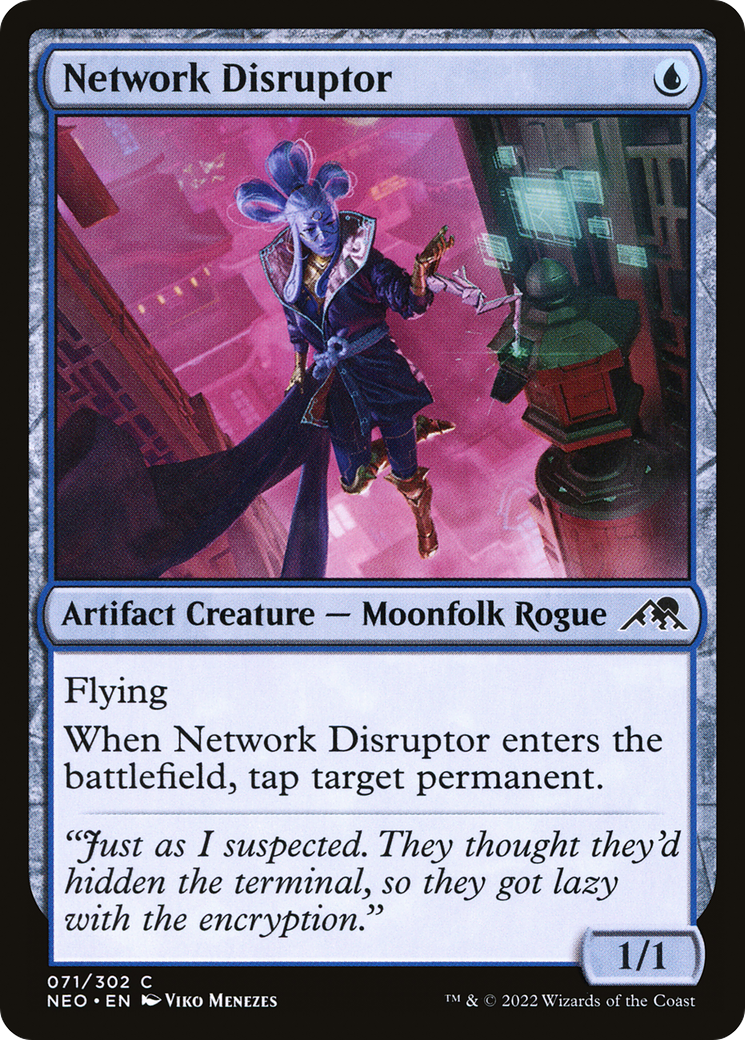 Network Disruptor (NEO-071) - Kamigawa: Neon Dynasty - Premium MTG Single from Wizards of the Coast - Just $0.08! Shop now at Game Crave Tournament Store