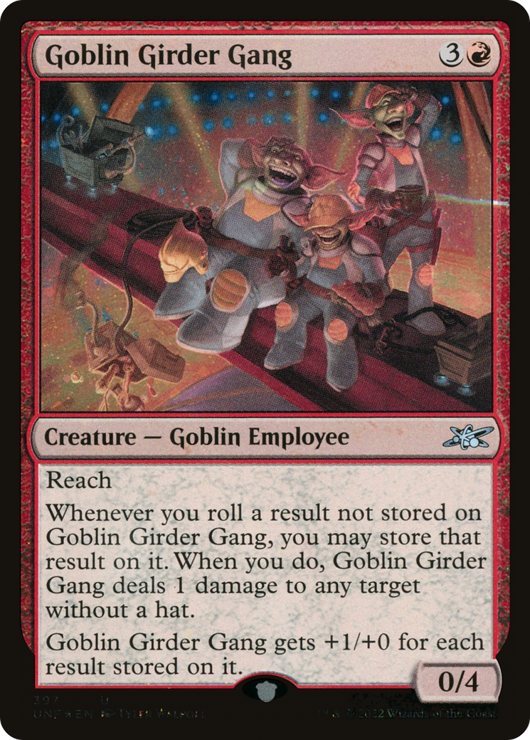 Goblin Girder Gang (UNF-397) - Unfinity Foil - Premium MTG Single from Wizards of the Coast - Just $0.35! Shop now at Game Crave Tournament Store