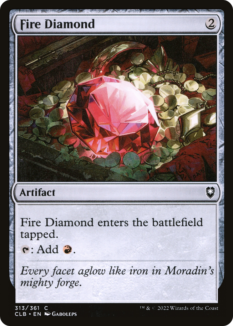Fire Diamond (CLB-313) - Commander Legends: Battle for Baldur's Gate - Premium MTG Single from Wizards of the Coast - Just $0.08! Shop now at Game Crave Tournament Store