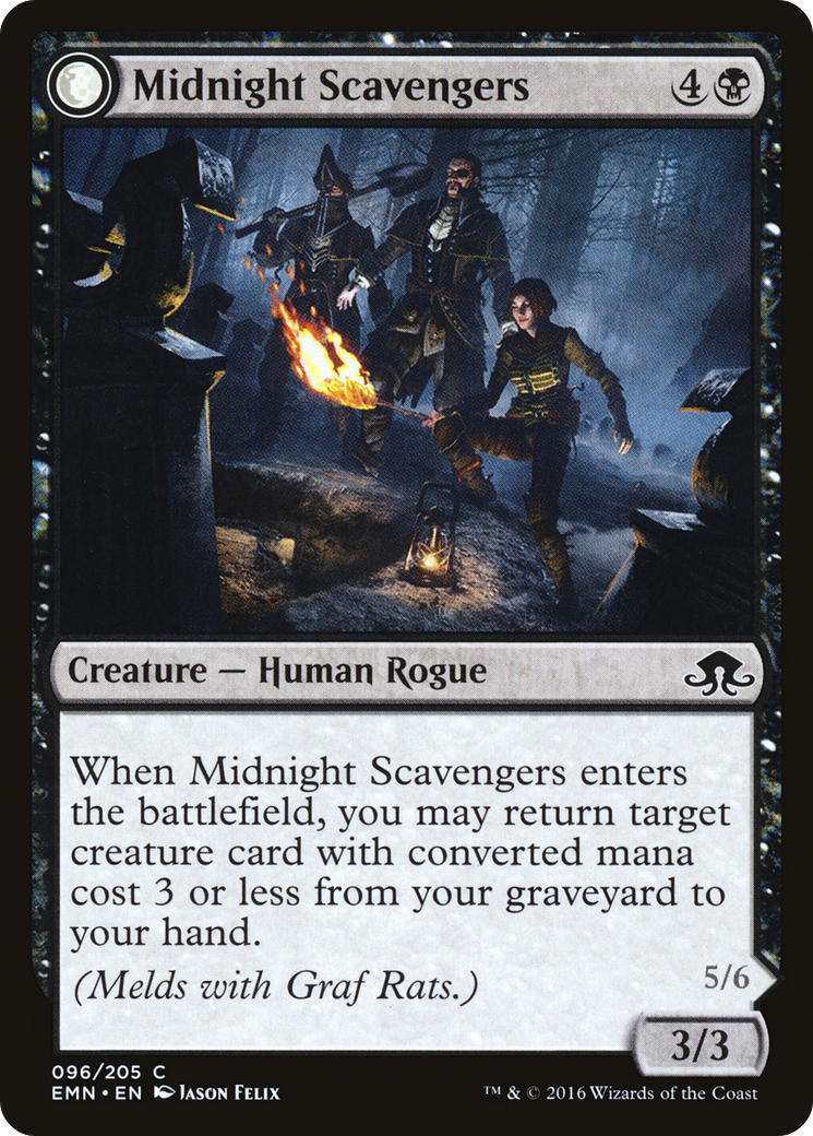 Midnight Scavengers (EMN-96A) - Eldritch Moon: (mooneldrazidfc) - Premium MTG Single from Wizards of the Coast - Just $0.08! Shop now at Game Crave Tournament Store