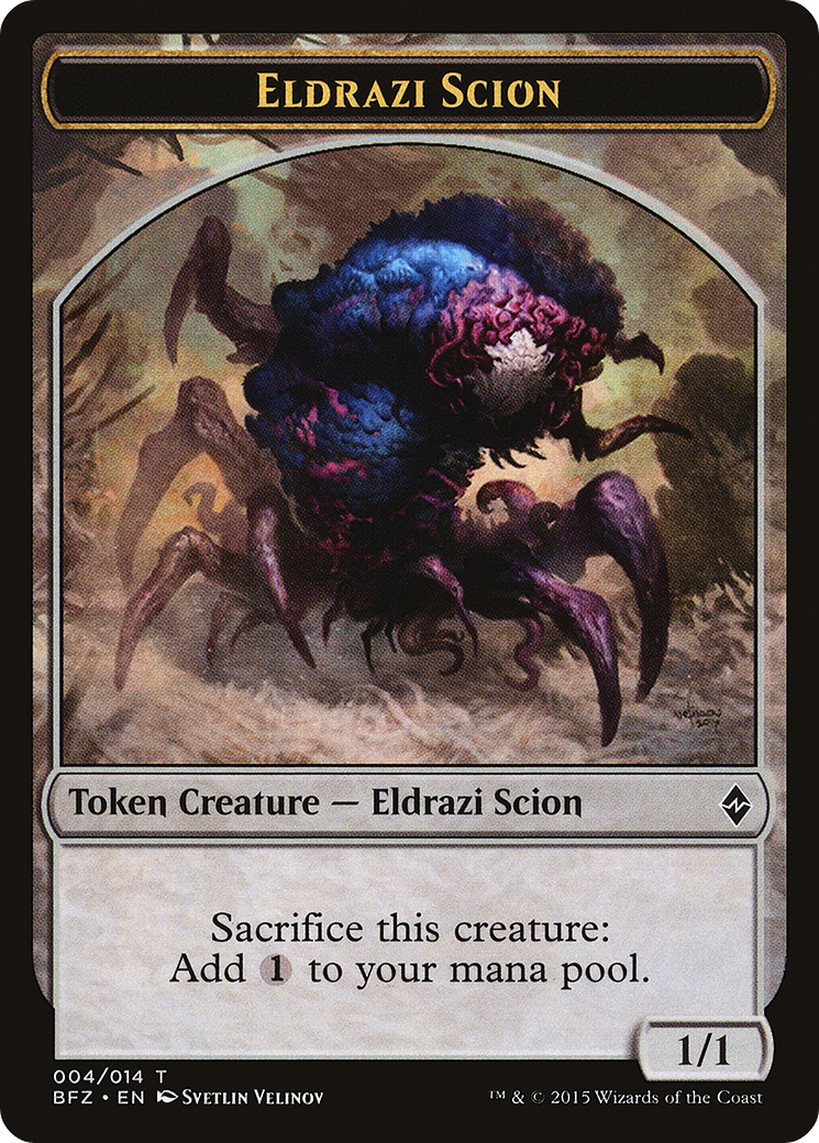 Eldrazi Scion (TBFZ-004) - Battle for Zendikar Tokens - Premium MTG Single from Wizards of the Coast - Just $0.08! Shop now at Game Crave Tournament Store