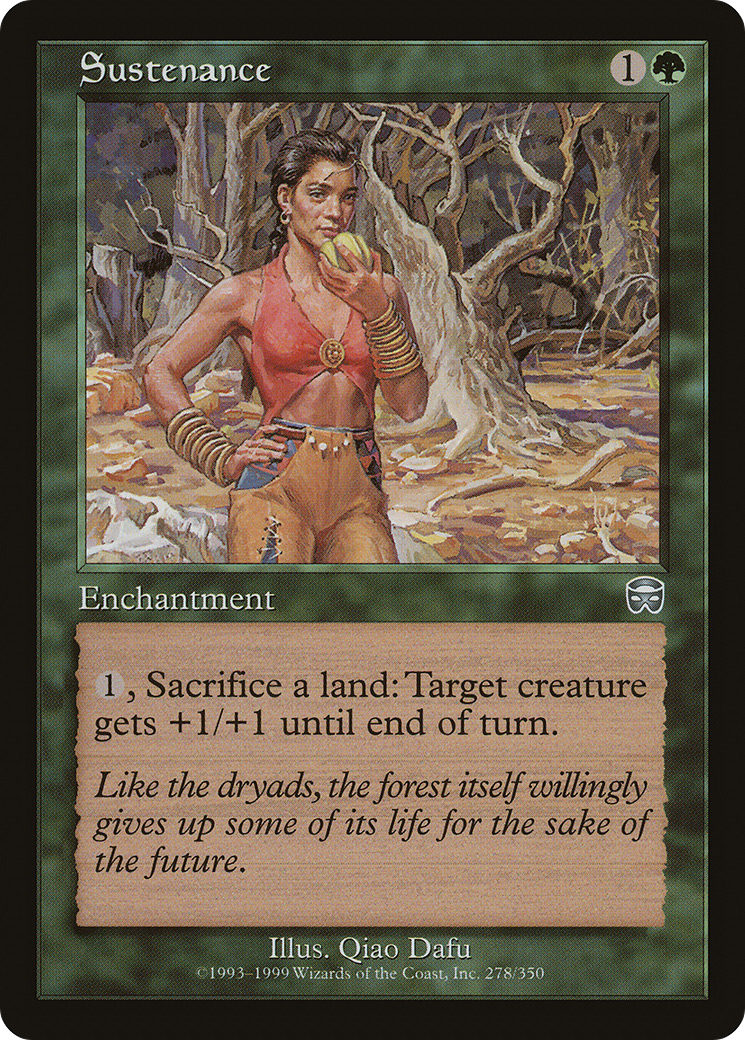 Sustenance (MMQ-278) - Mercadian Masques Foil - Premium MTG Single from Wizards of the Coast - Just $0.80! Shop now at Game Crave Tournament Store
