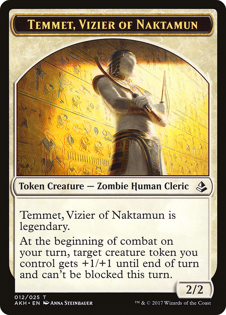 Temmet, Vizier of Naktamun (TAKH-012) - Amonkhet Tokens - Premium MTG Single from Wizards of the Coast - Just $0.08! Shop now at Game Crave Tournament Store