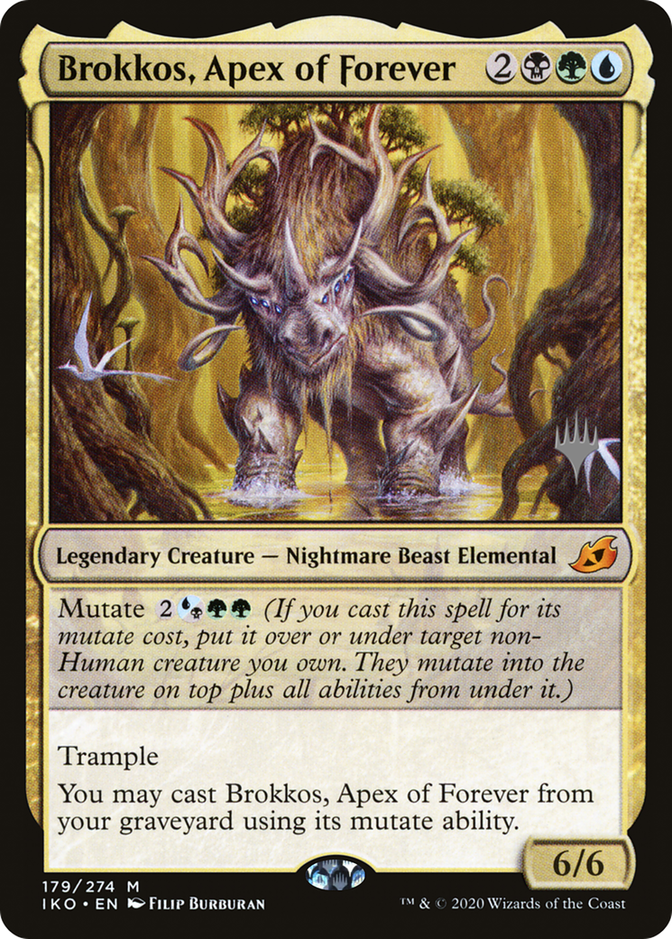 Brokkos, Apex of Forever (PIKO-179P) - Ikoria: Lair of Behemoths Promos - Premium MTG Single from Wizards of the Coast - Just $1.63! Shop now at Game Crave Tournament Store