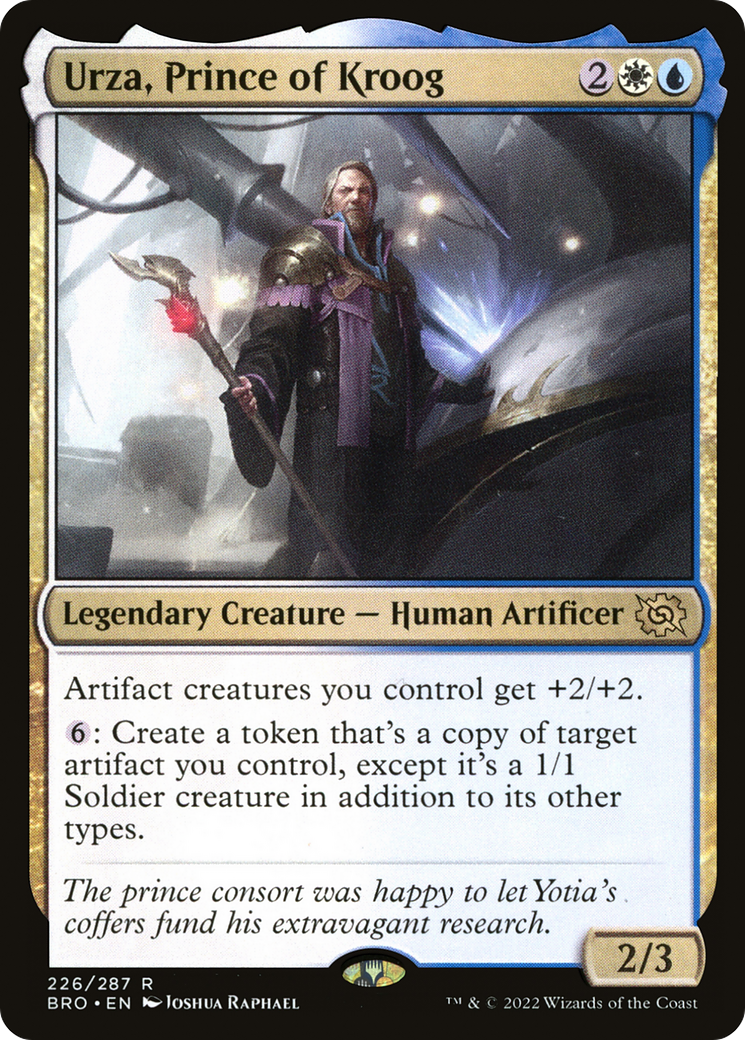 Urza, Prince of Kroog (BRO-226) - The Brothers' War Foil - Premium MTG Single from Wizards of the Coast - Just $0.42! Shop now at Game Crave Tournament Store