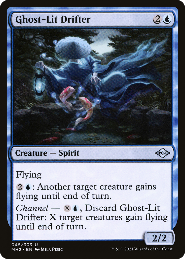Ghost-Lit Drifter (MH2-045) - Modern Horizons 2 - Premium MTG Single from Wizards of the Coast - Just $0.08! Shop now at Game Crave Tournament Store