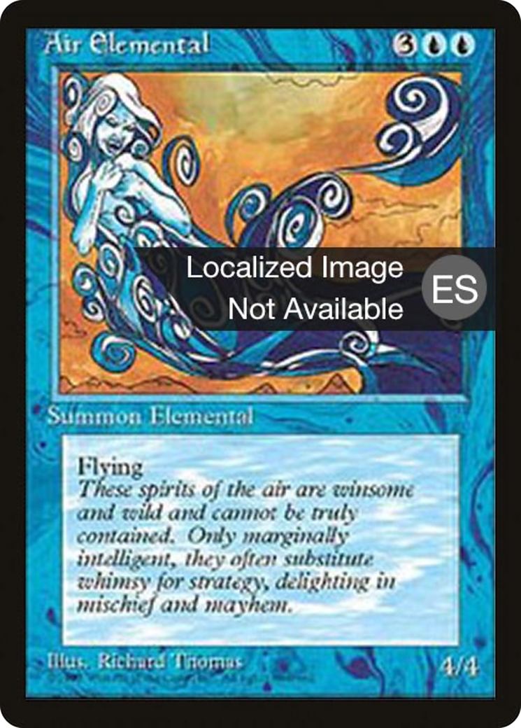Air Elemental (4BB-059) - Fourth Edition Foreign Black Border - Premium MTG Single from Wizards of the Coast - Just $0.40! Shop now at Game Crave Tournament Store