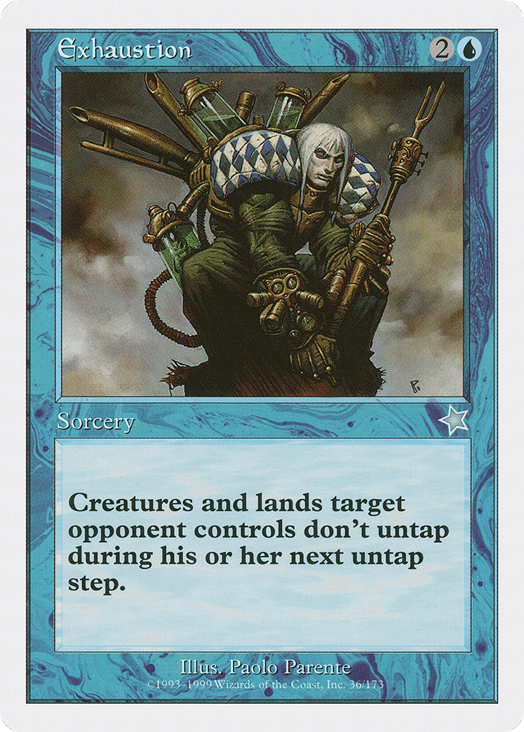 Exhaustion (S99-036) - Starter 1999 - Premium MTG Single from Wizards of the Coast - Just $0.25! Shop now at Game Crave Tournament Store
