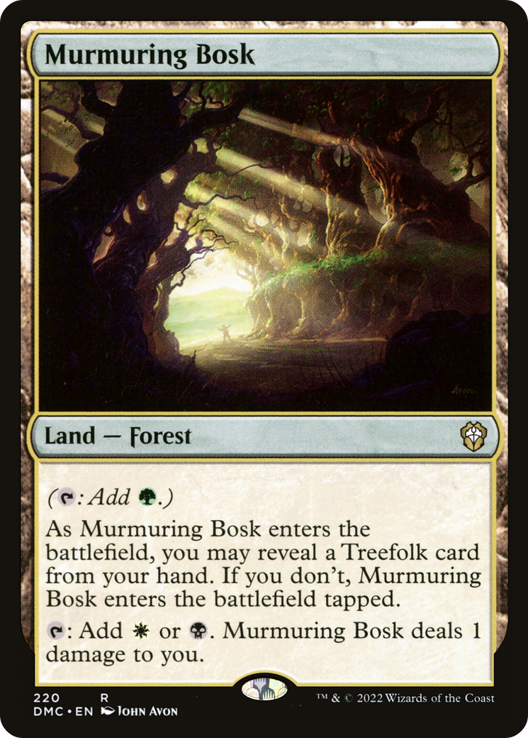 Murmuring Bosk (DMC-220) - Dominaria United Commander - Premium MTG Single from Wizards of the Coast - Just $0.30! Shop now at Game Crave Tournament Store