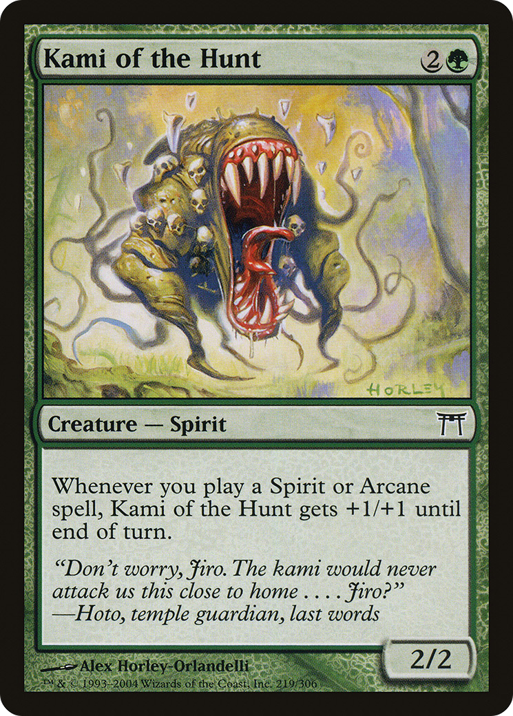 Kami of the Hunt (CHK-219) - Champions of Kamigawa - Premium MTG Single from Wizards of the Coast - Just $0.08! Shop now at Game Crave Tournament Store