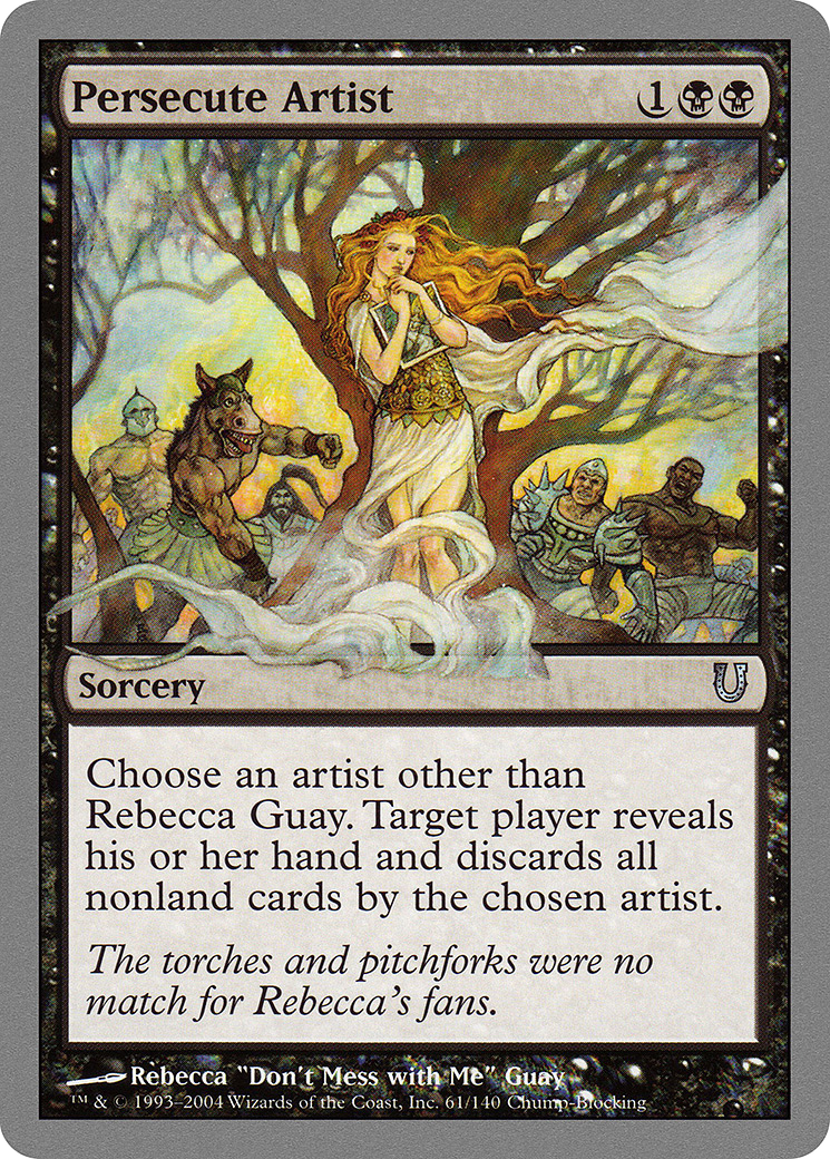 Persecute Artist (UNH-061) - Unhinged - Premium MTG Single from Wizards of the Coast - Just $0.08! Shop now at Game Crave Tournament Store