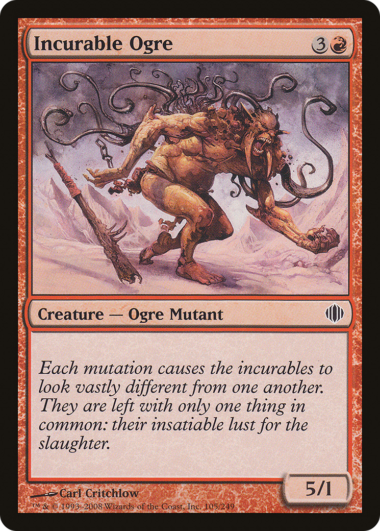Incurable Ogre (ALA-105) - Shards of Alara - Premium MTG Single from Wizards of the Coast - Just $0.25! Shop now at Game Crave Tournament Store