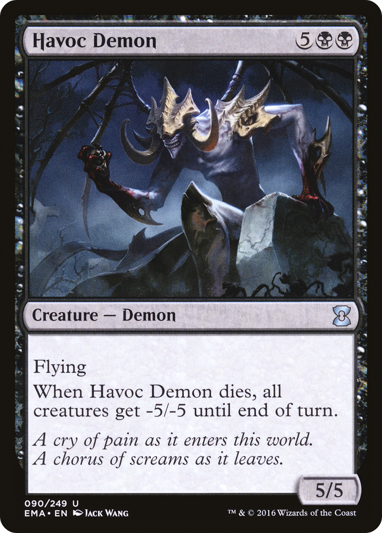 Havoc Demon (EMA-090) - Eternal Masters - Premium MTG Single from Wizards of the Coast - Just $0.08! Shop now at Game Crave Tournament Store