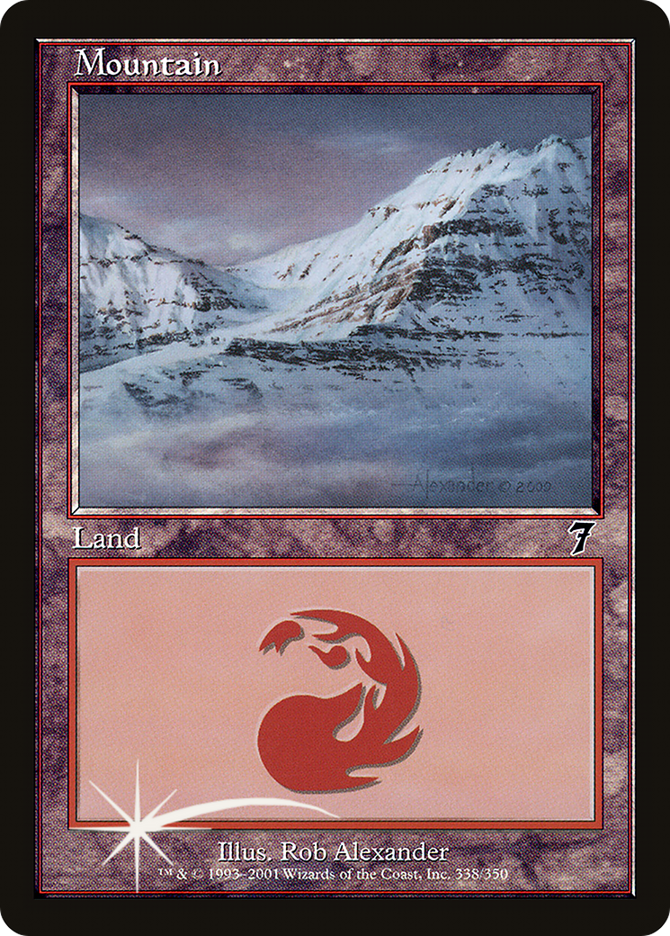 Mountain (7ED-338★) - Seventh Edition Foil - Premium MTG Single from Wizards of the Coast - Just $15.57! Shop now at Game Crave Tournament Store
