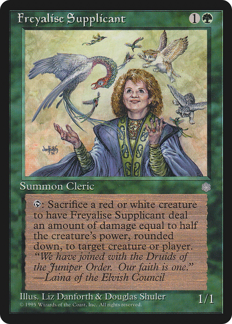 Freyalise Supplicant (ICE-239) - Ice Age - Premium MTG Single from Wizards of the Coast - Just $0.08! Shop now at Game Crave Tournament Store