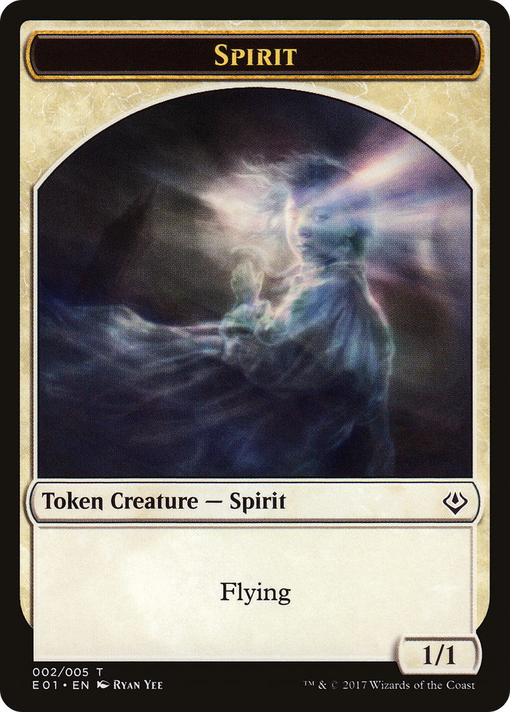 Spirit (TE01-002) - Archenemy: Nicol Bolas Tokens - Premium MTG Single from Wizards of the Coast - Just $0.08! Shop now at Game Crave Tournament Store