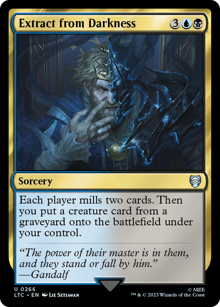 Extract from Darkness (LTC-266) - Tales of Middle-earth Commander - Premium MTG Single from Wizards of the Coast - Just $0.08! Shop now at Game Crave Tournament Store