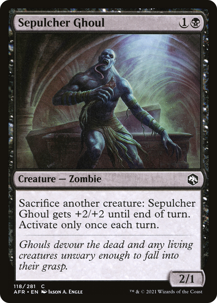 Sepulcher Ghoul (AFR-118) - Adventures in the Forgotten Realms - Premium MTG Single from Wizards of the Coast - Just $0.25! Shop now at Game Crave Tournament Store
