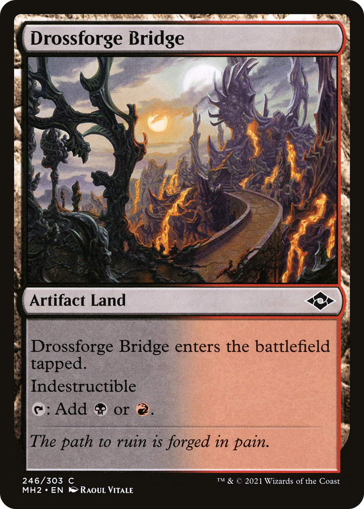 Drossforge Bridge (MH2-246) - Modern Horizons 2 - Premium MTG Single from Wizards of the Coast - Just $0.40! Shop now at Game Crave Tournament Store