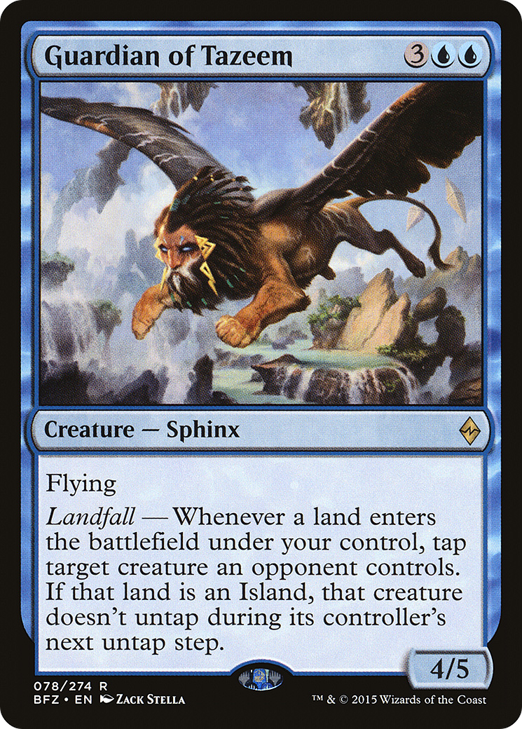 Guardian of Tazeem (BFZ-078) - Battle for Zendikar Foil - Premium MTG Single from Wizards of the Coast - Just $0.09! Shop now at Game Crave Tournament Store