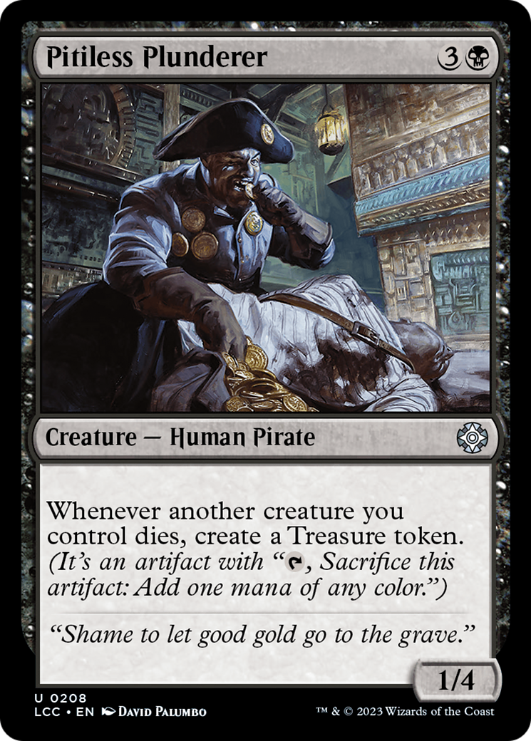Pitiless Plunderer (LCC-208) - The Lost Caverns of Ixalan Commander - Premium MTG Single from Wizards of the Coast - Just $0.95! Shop now at Game Crave Tournament Store