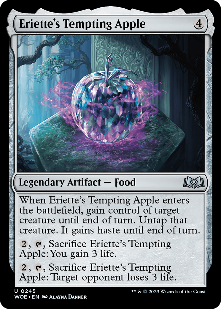 Eriette's Tempting Apple (WOE-245) - Wilds of Eldraine Foil - Premium MTG Single from Wizards of the Coast - Just $0.08! Shop now at Game Crave Tournament Store