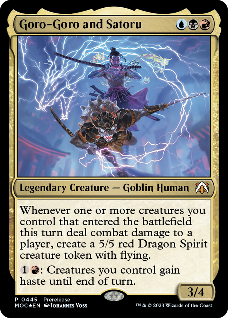 Goro-Goro and Satoru (MOC-445) - March of the Machine Commander - Premium MTG Single from Wizards of the Coast - Just $0.66! Shop now at Game Crave Tournament Store