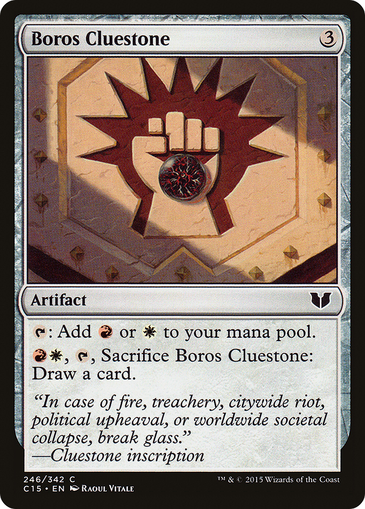 Boros Cluestone (C15-246) - Commander 2015 - Premium MTG Single from Wizards of the Coast - Just $0.25! Shop now at Game Crave Tournament Store