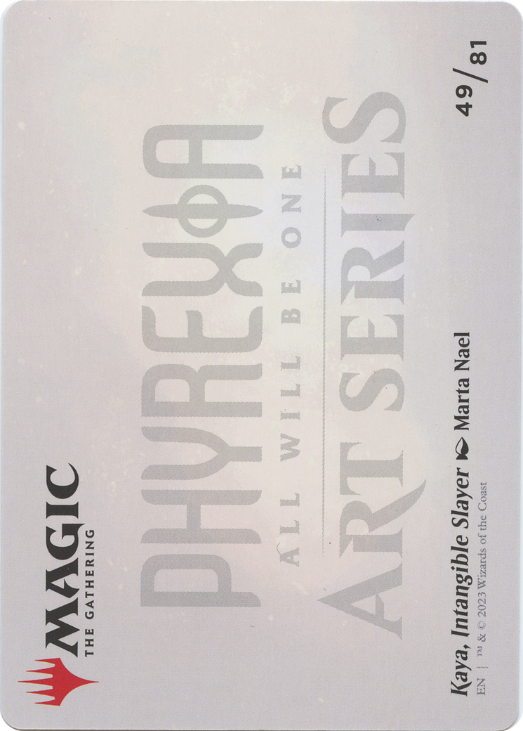 Kaya, Intangible Slayer // Kaya, Intangible Slayer (AONE-049) - Phyrexia: All Will Be One Art Series (Borderless) Foil - Premium MTG Single from Wizards of the Coast - Just $0! Shop now at Game Crave Tournament Store