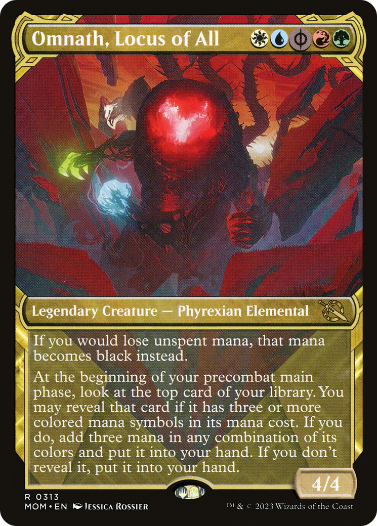 Omnath, Locus of All (MOM-313) - March of the Machine: (Showcase) - Premium MTG Single from Wizards of the Coast - Just $0.08! Shop now at Game Crave Tournament Store