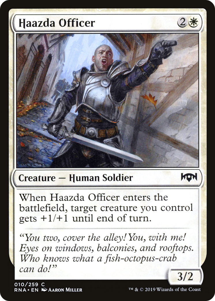 Haazda Officer (RNA-010) - Ravnica Allegiance Foil - Premium MTG Single from Wizards of the Coast - Just $0.08! Shop now at Game Crave Tournament Store