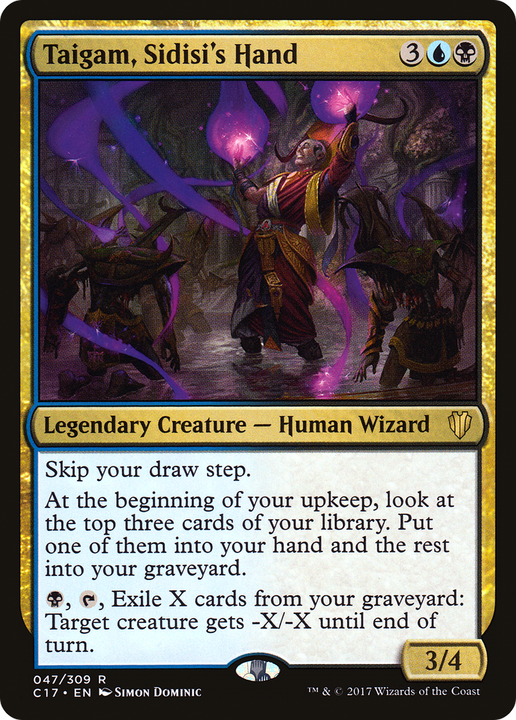Taigam, Sidisi's Hand (C17-047) - Commander 2017 - Premium MTG Single from Wizards of the Coast - Just $0.08! Shop now at Game Crave Tournament Store